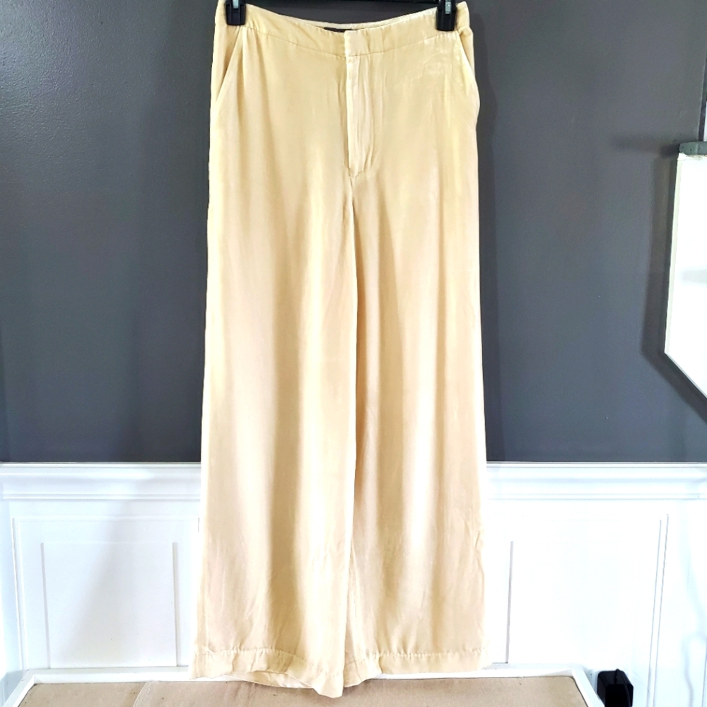 POLO RALPH LAUREN silk velvet lined wide leg 6
